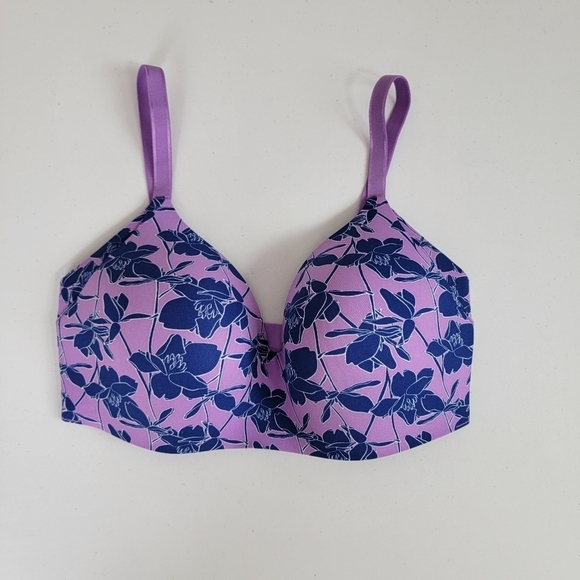 KNIX Violet Magnolia WingWoman Contour Bra Wireless Sz 6 - Picture 2 of 14